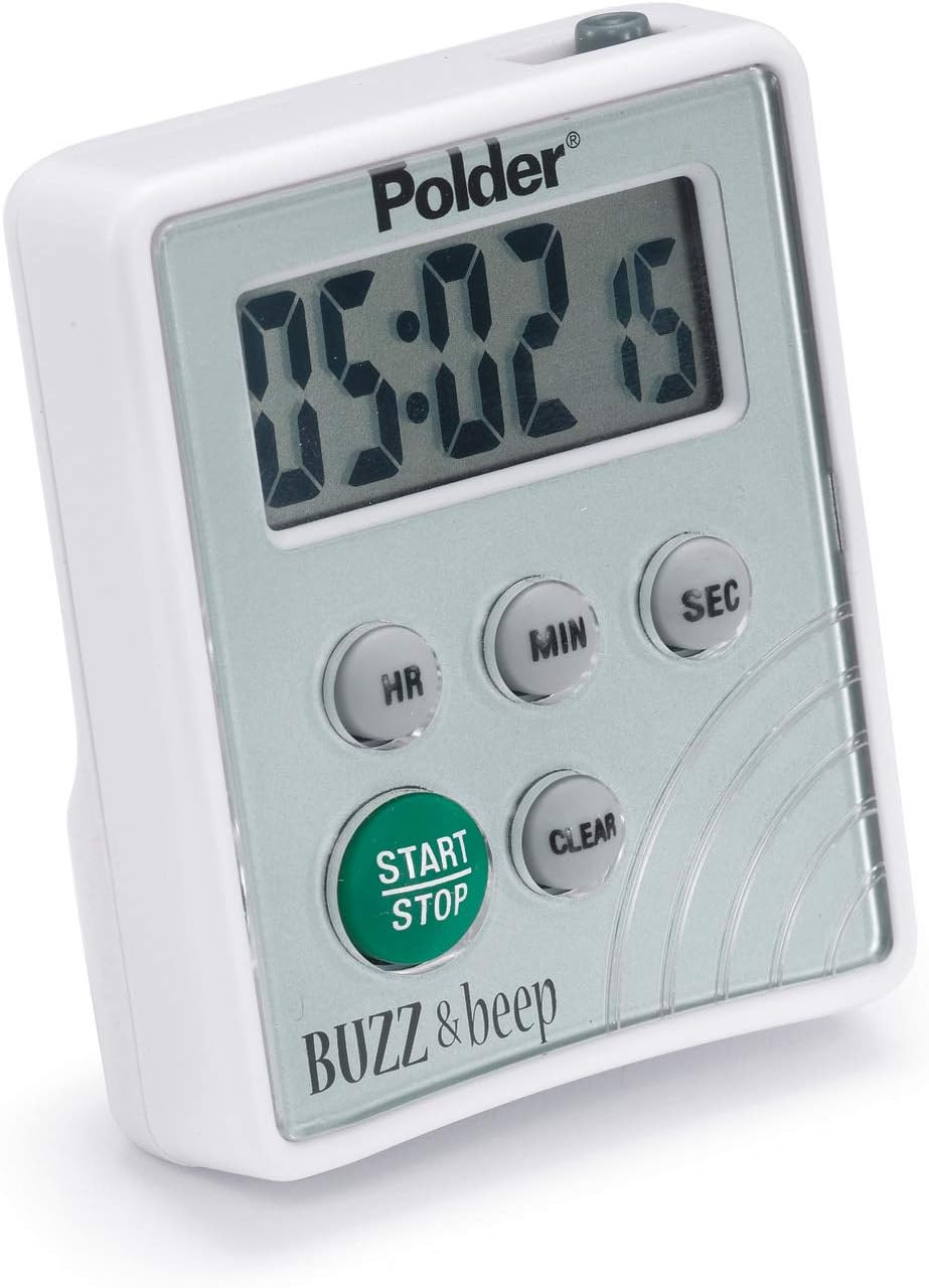 Digital Buzz and Beep Timer, Large LCD for Easy Reading, Vibration & Beep Alerts