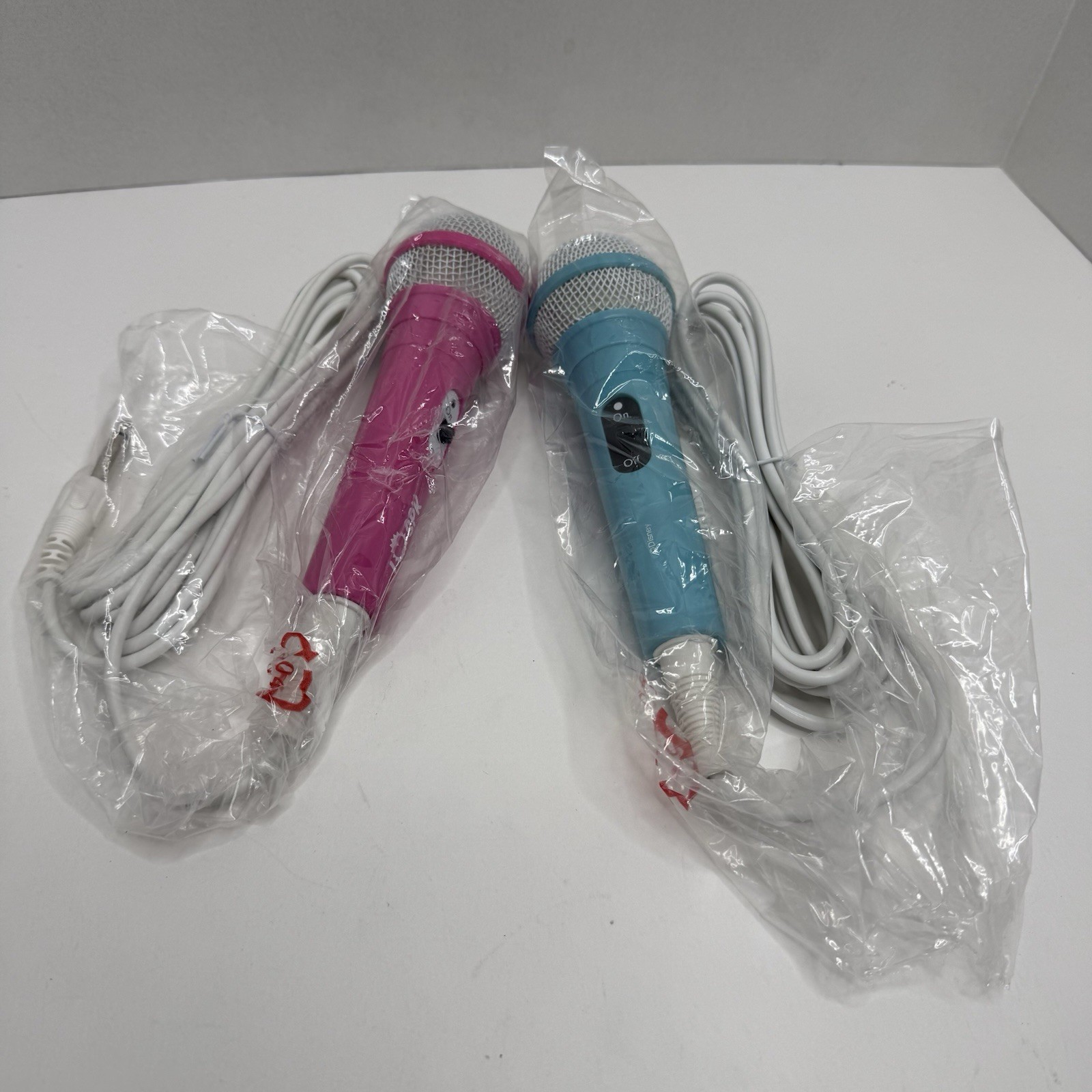 Love Diana & Disney Frozen Wired Karaoke Microphones Kids Toy Mic Pair NOS