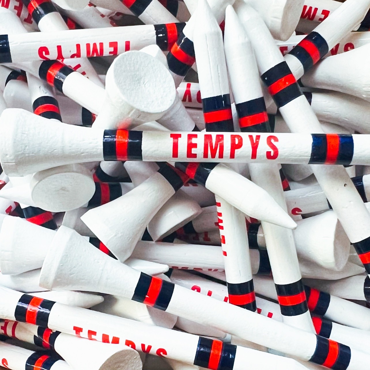 Golf Tees Boston Sports Colors Theme Tempys Tees 2 Sizes 4 Designs Bamboo Wood