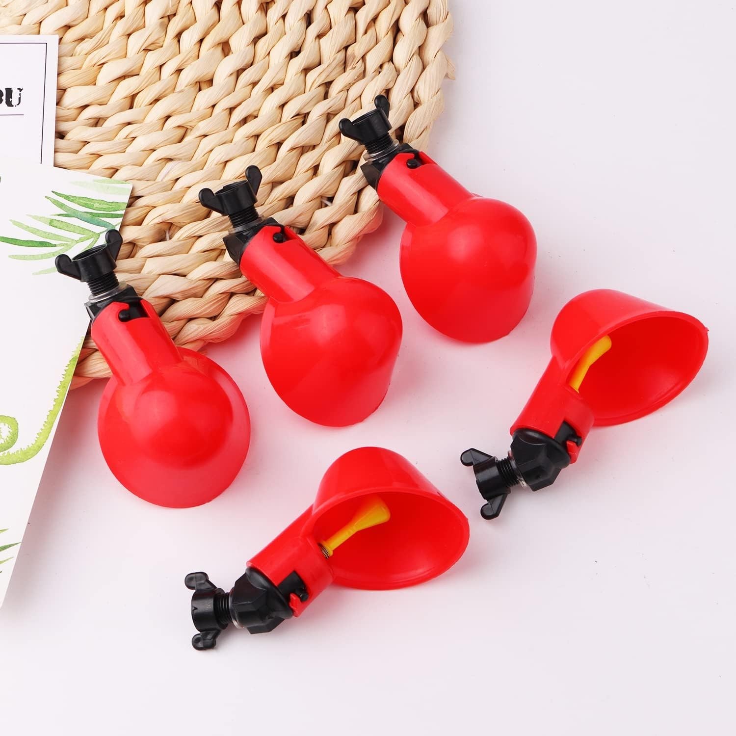 12Pack Automatic Chicken Waterer Cups - Hassle-Free Bird Hydration Solution