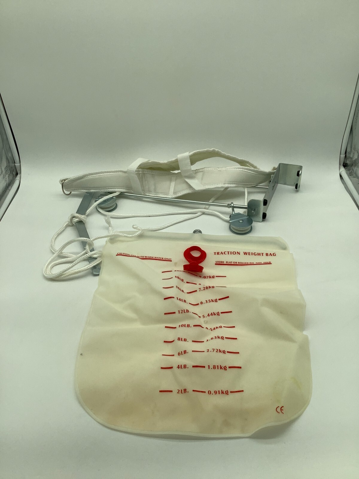Overdoor Cervical Traction Set Neck Spine Cervical Traction Weight Bag Very Good