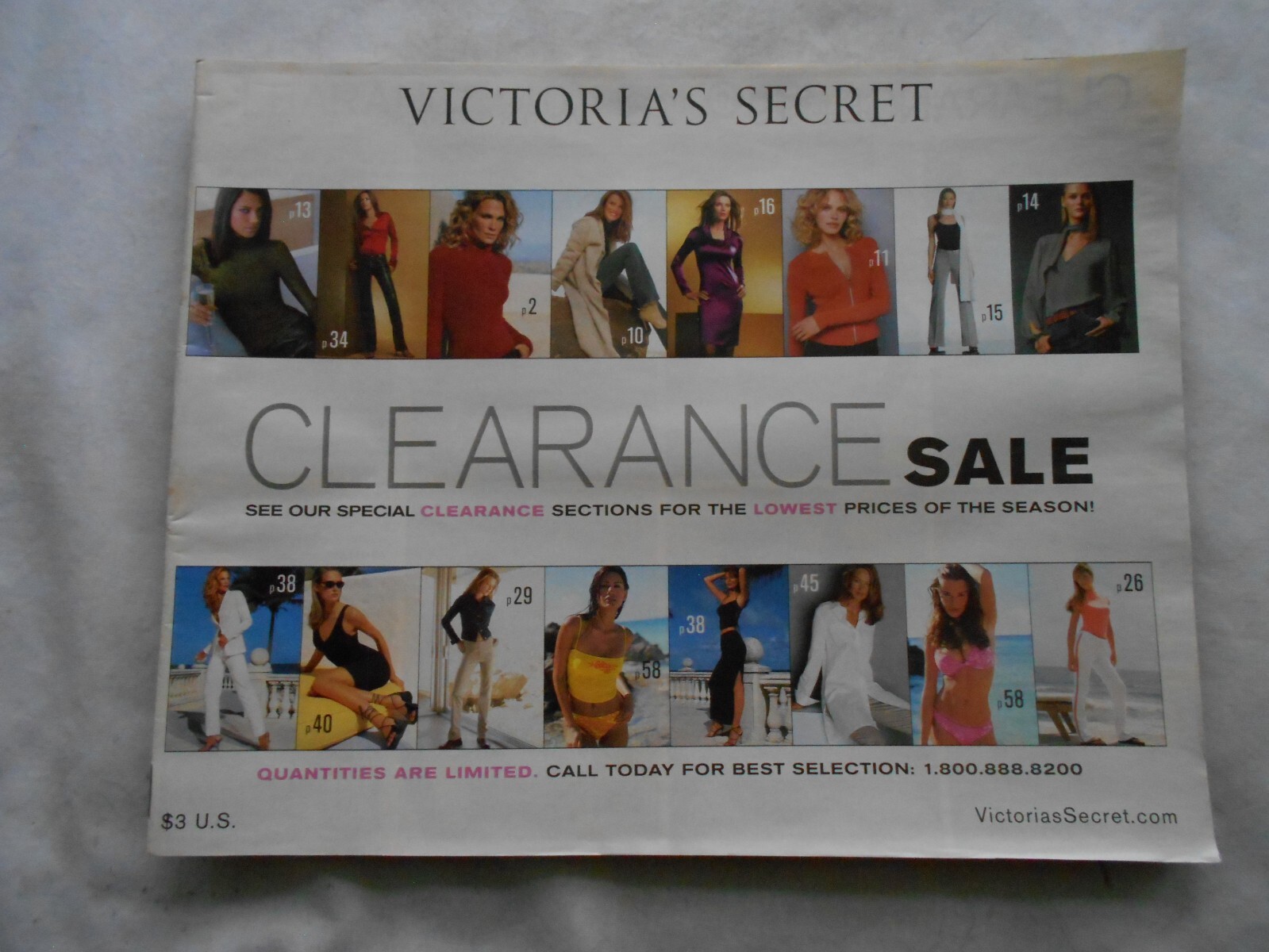 VICTORIA'S SECRET-CLEARANCE SALE-2001-VOL.1,NO.1