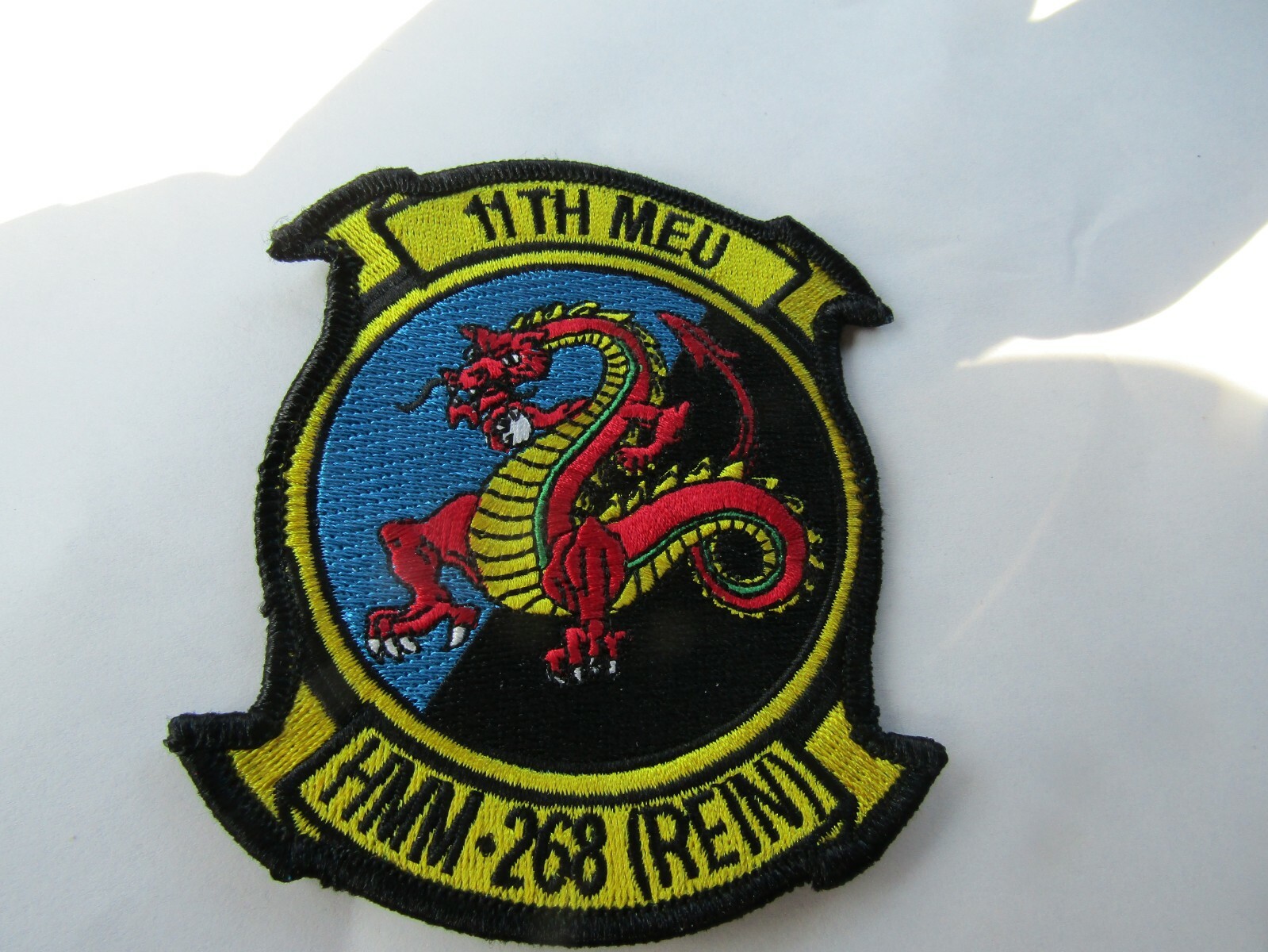 MILITARY PATCH SEW ON 11TH MEU HMM-268 (REIN)