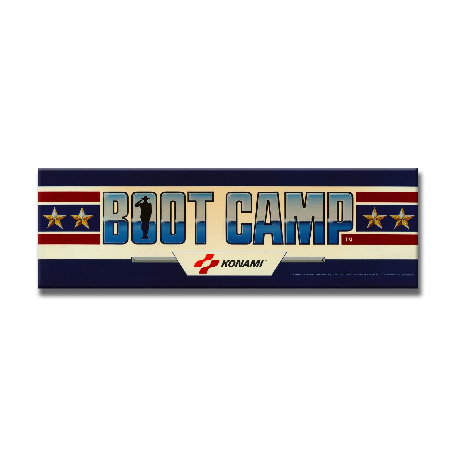 Boot Camp Premium Arcade Marquee Insert Reproduction Header/Backlit Sign