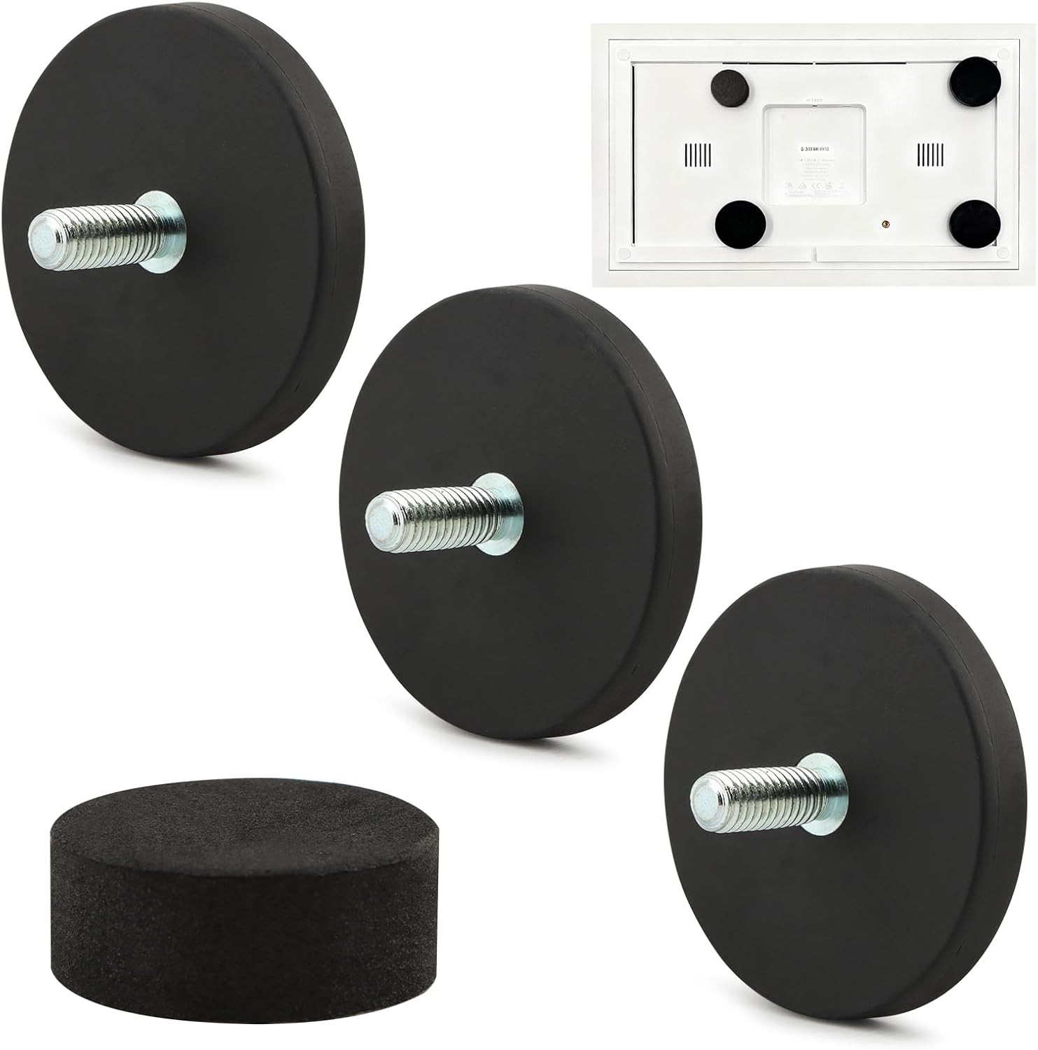 Skylight 15" Magnetic Calendar Mount, No Drill, Black with Neodymium Magnets