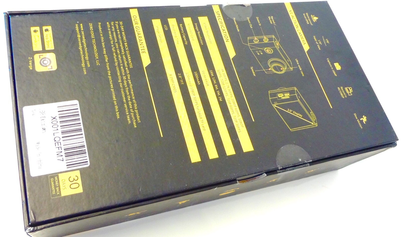 Camera 4K UHD Z-Edge X1 WaterProof . NEW . SUPERB . BOXED . SUPER . NEW (RARE)