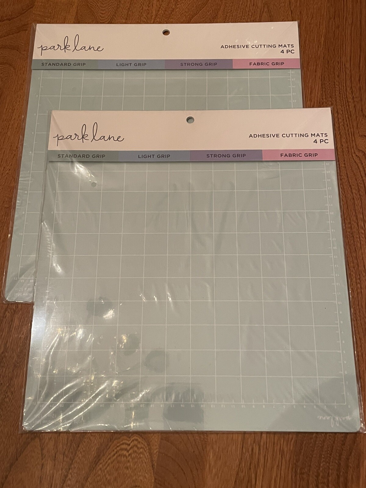 Lot Of 2 Park Lane Standard, Light, Strong, Fabric Grip Mats 4 Pack | 12" X 12”