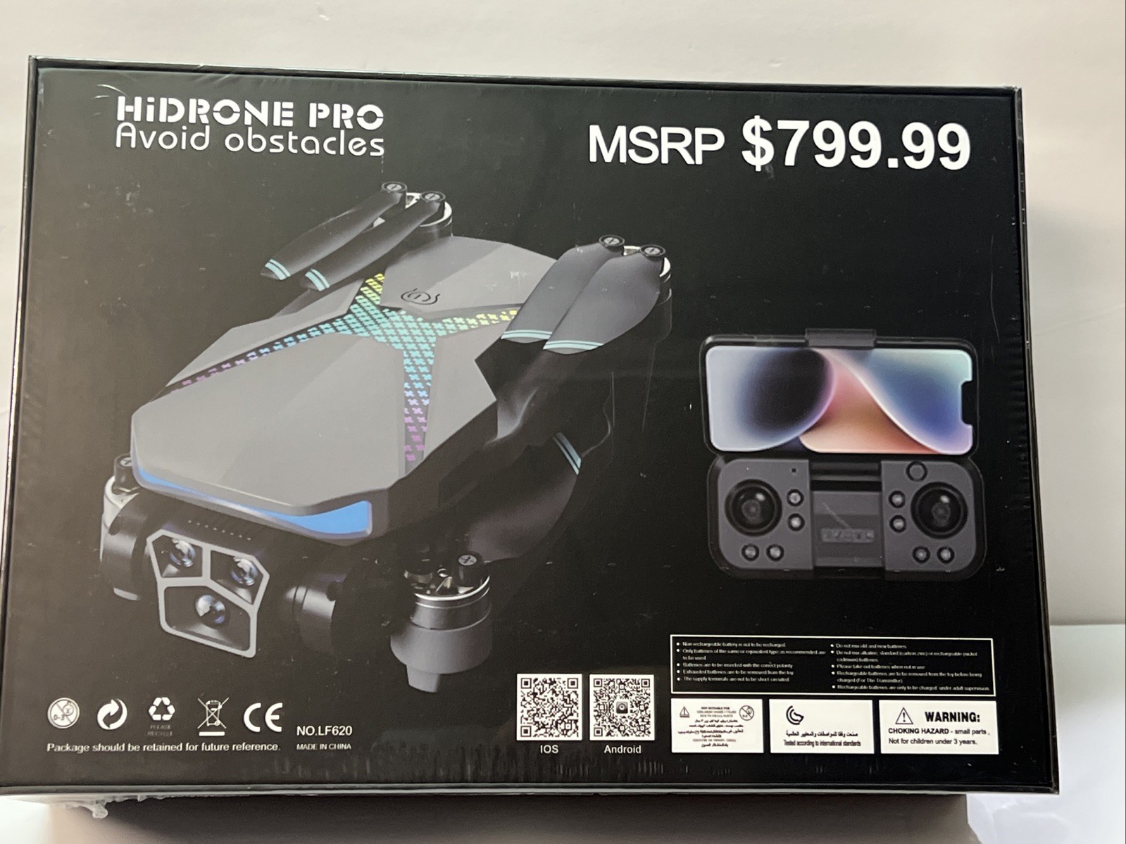 New HiDrone Pro Drone - HD Camera, Obstacle Avoidance, Foldable Quadcopter