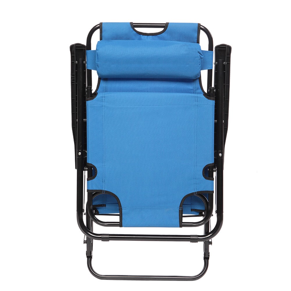 Folding Chaise Lounge Chair for Outdoor, 2-in-1 Portable Tanning Chair
