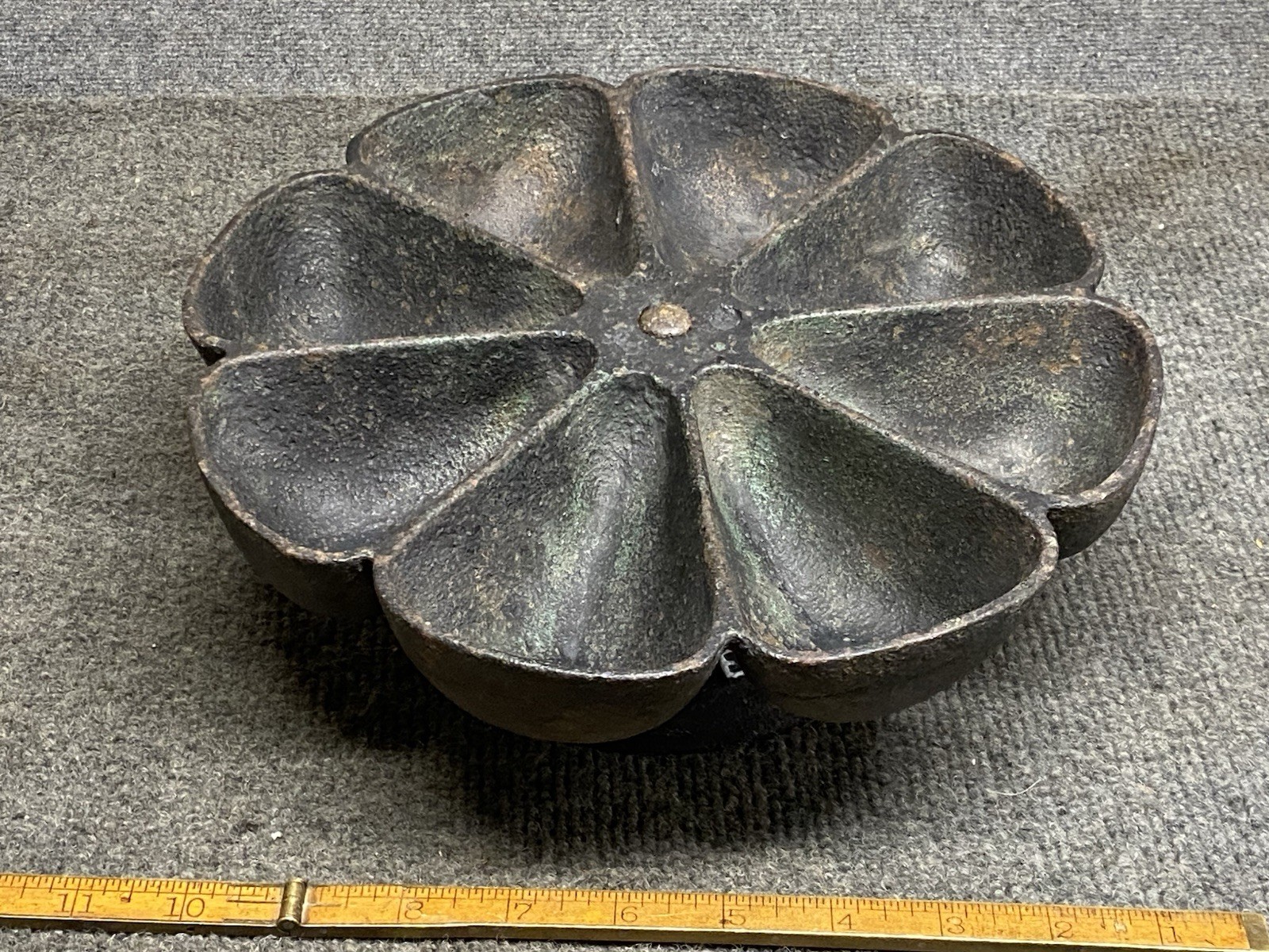 Antique Cast Iron Rotating Cobbler’s Nail Caddy J. C. Kupferle St. Louis