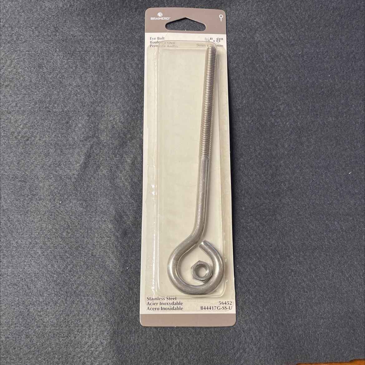 3/8" X 8" Eye Bolt Stainless Steel