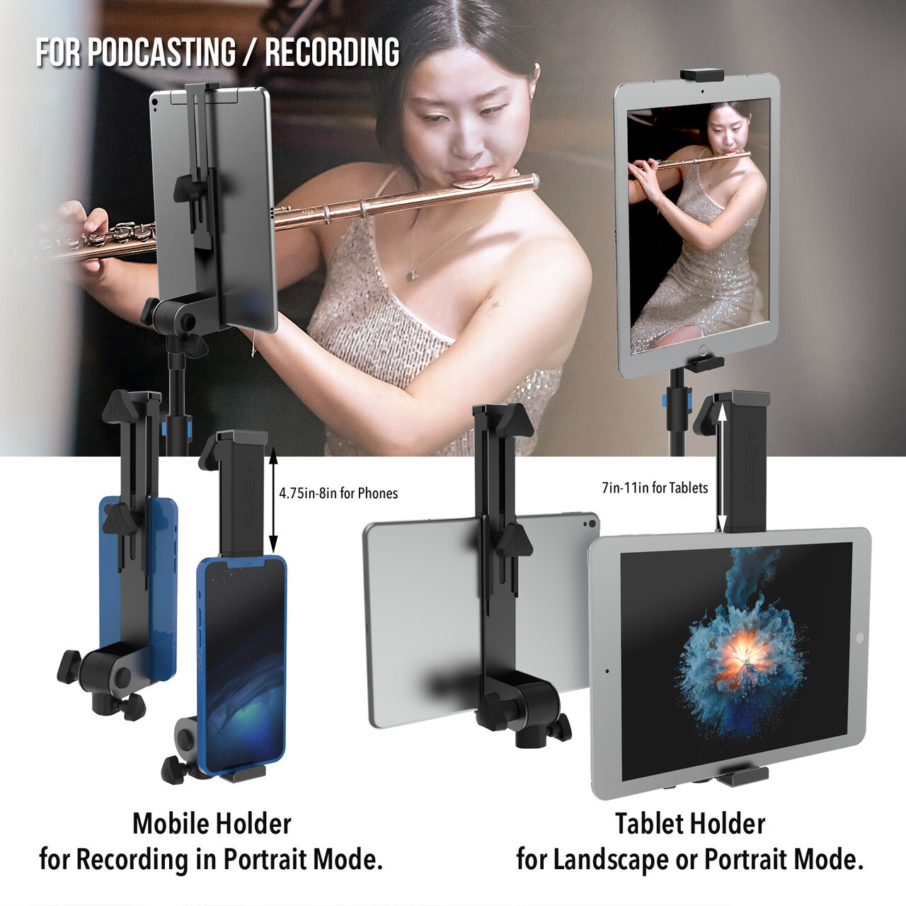IA Stands ECT3 Sheet Music Tablet Tripod Stand
