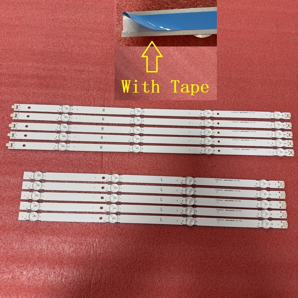 LED strip For Samsung UE50NU7002U UN50NU7095GXZS UN50TU7090G LBM500M0801-Z0-1(0)