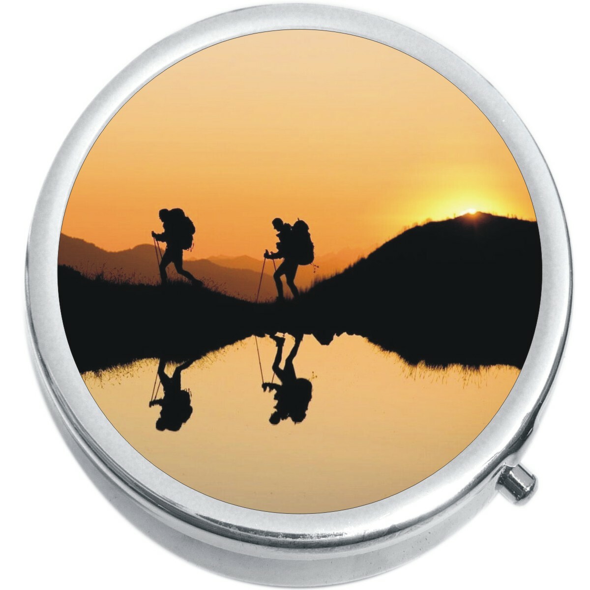 Hiking Trail Nature Medicine Vitamin Pill Box