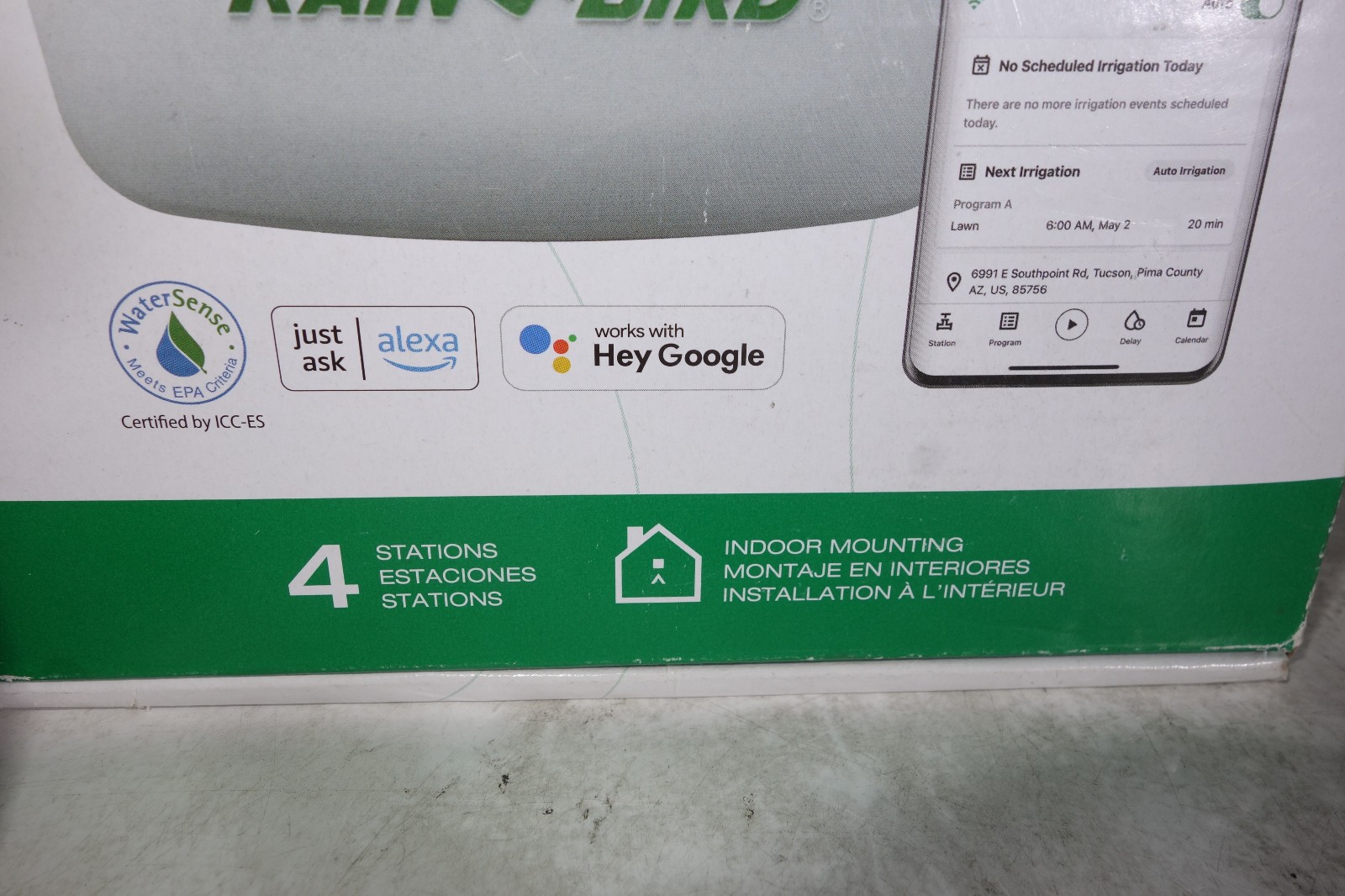 Rainbird ARC4 4 Station Sprinkler Timer Controller Indoor Wifi Irrigation App