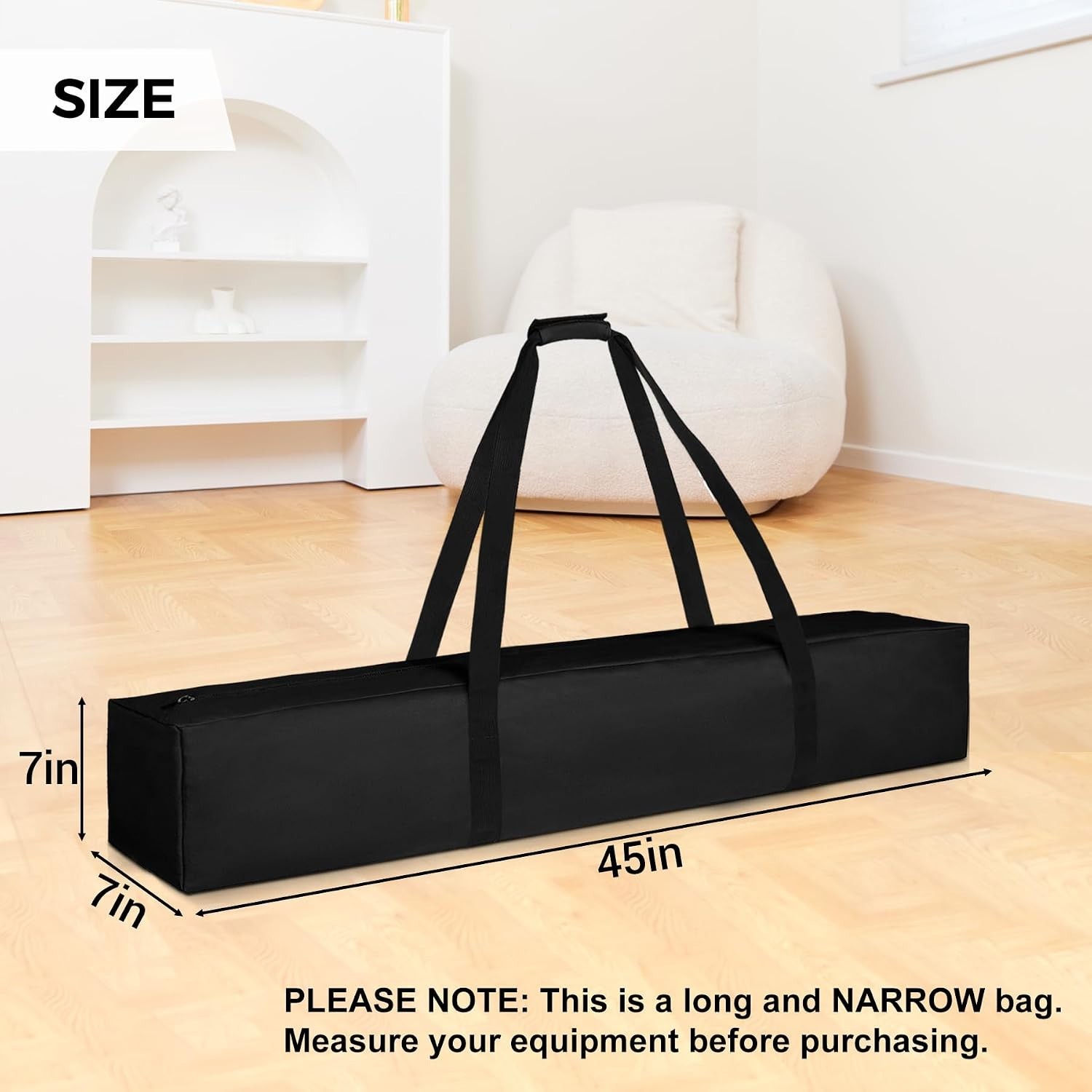 45-Inch Water-Resistant Tripod Carrying Case for Secure Storage and Transport