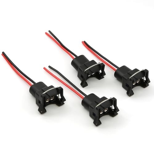 Fuel Injector Connector EV1 Type - 4 PACK Plug Clip Pigtail by