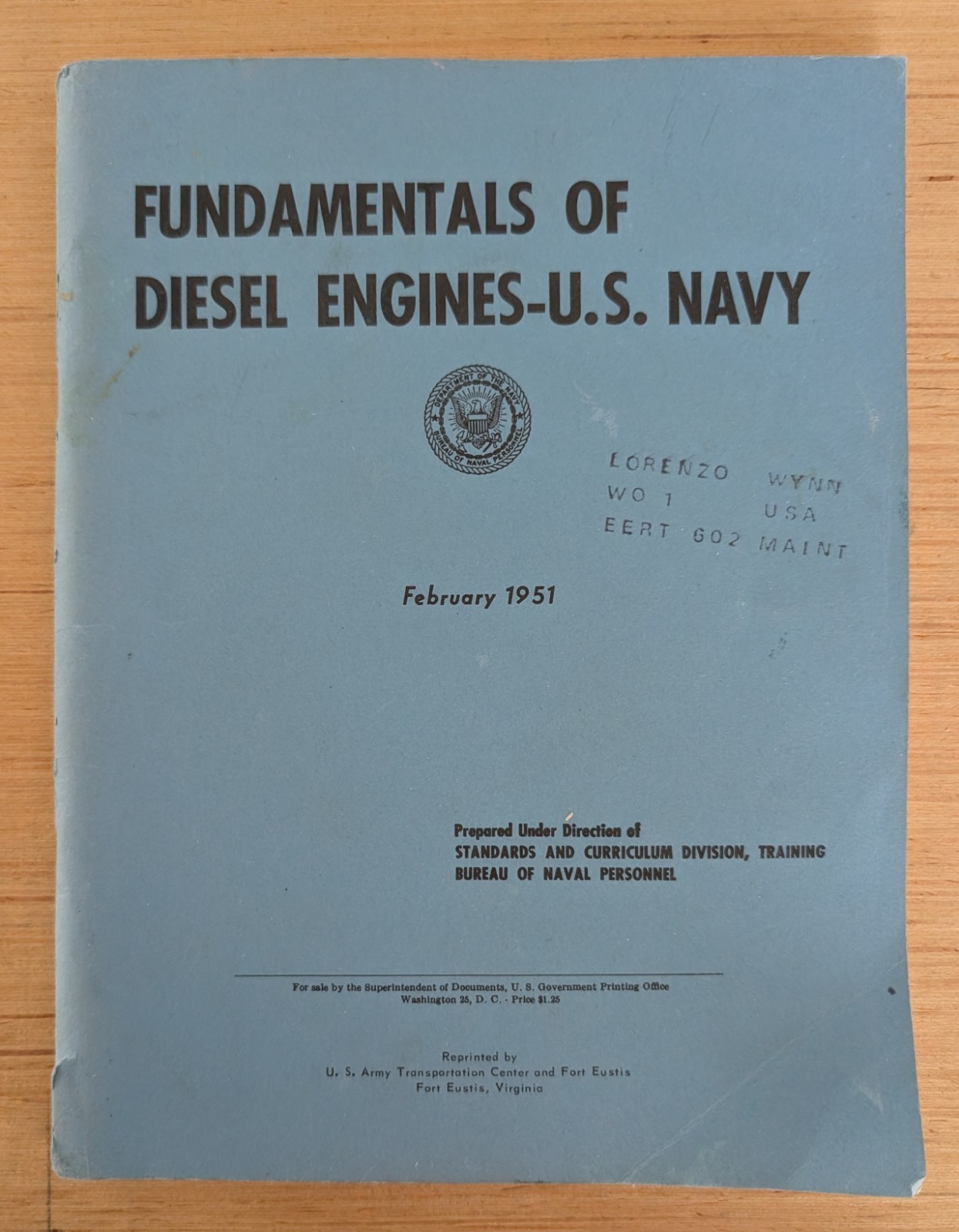 Fundamentals of Diesel Engines--US Navy February 1951 Paperback