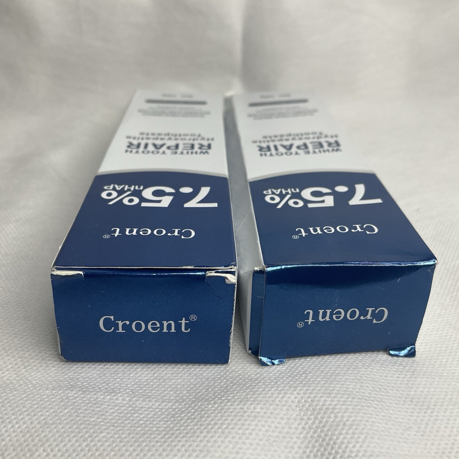 Two 2 Croent 7.5% Hydroxyapatite Toothpaste Remove Yellow Stains Sensitive Teeth