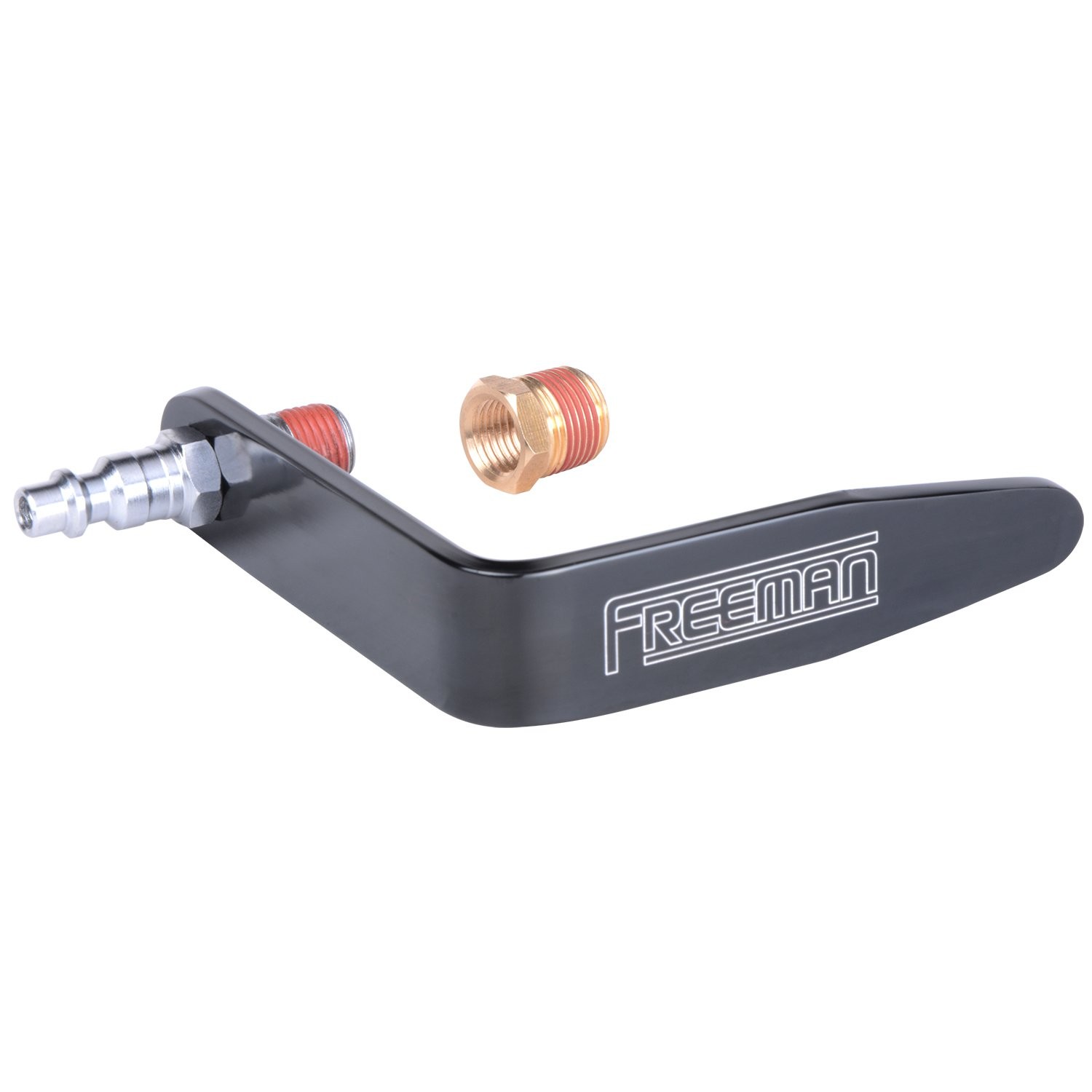 Freeman PLTHSFB 1-3/4" Aluminum 1-3/4” Hook with 3/8” NPT Fitting, Black