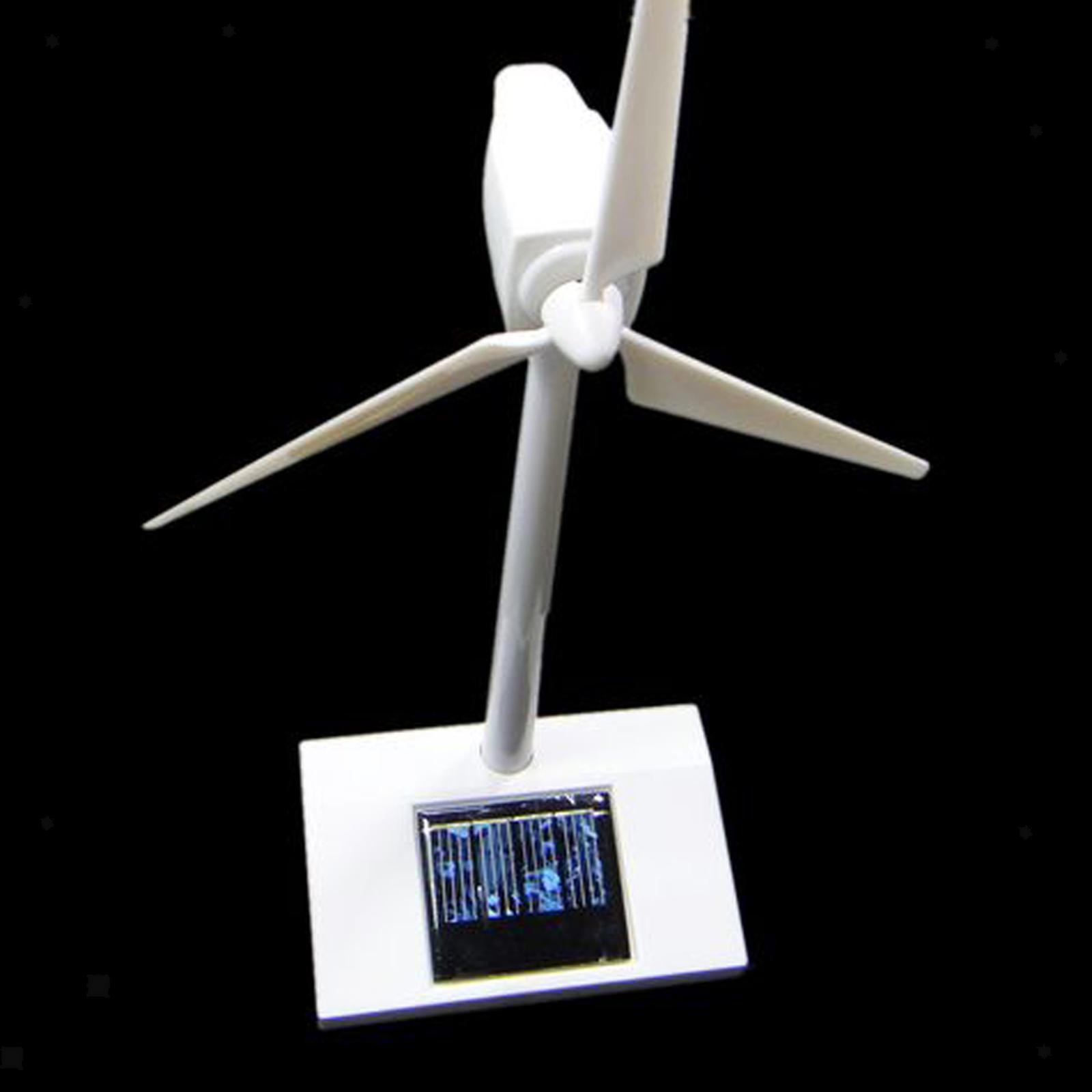 Windmill Model Vertical Wind Generator Kit Craft Ornament with Panel Mini Wind