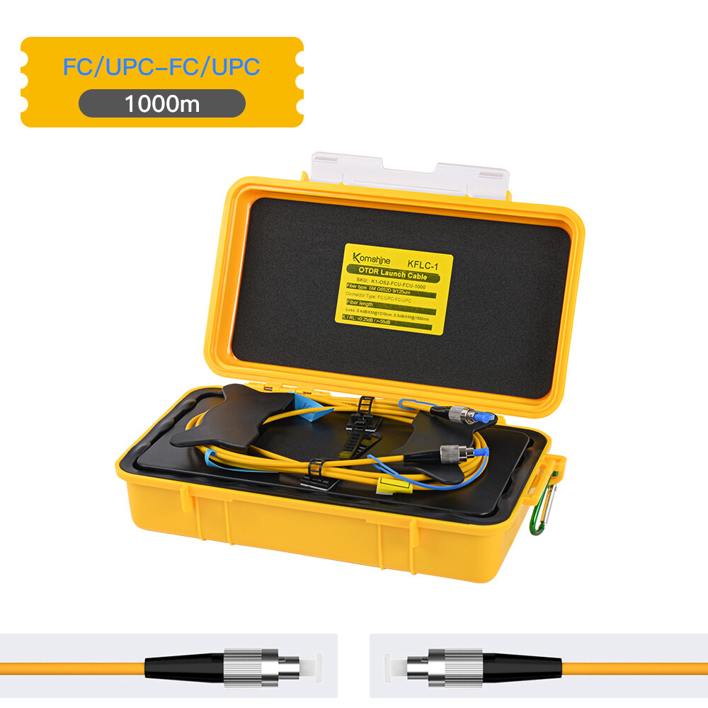 Fiber Optic OTDR Launch Cable Boxs 1000M Singlemode Multi Connectors For Choose