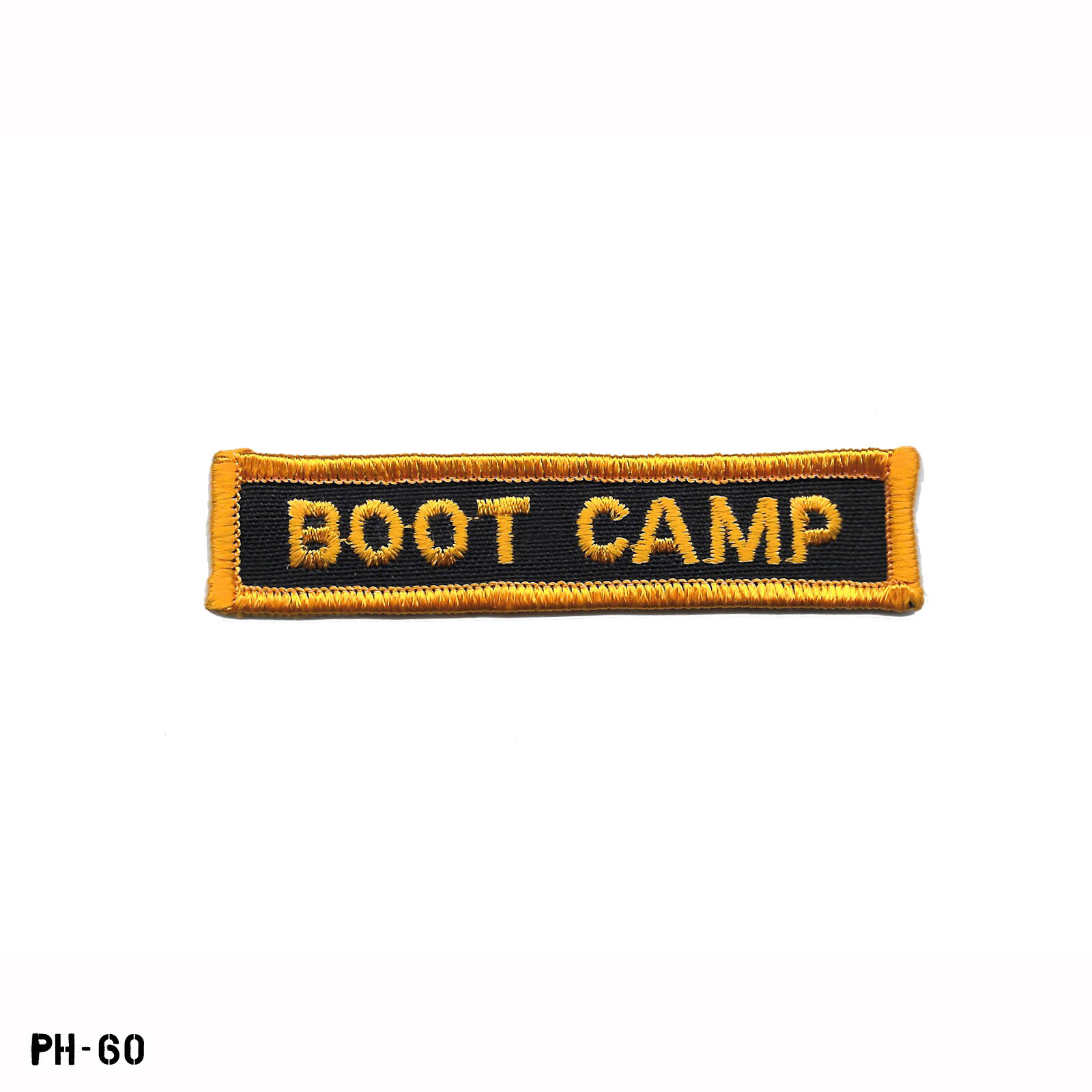 BOOT CAMP Embroidered Patch ~ Black & Golden Yellow ~ NEW Gemsco USA