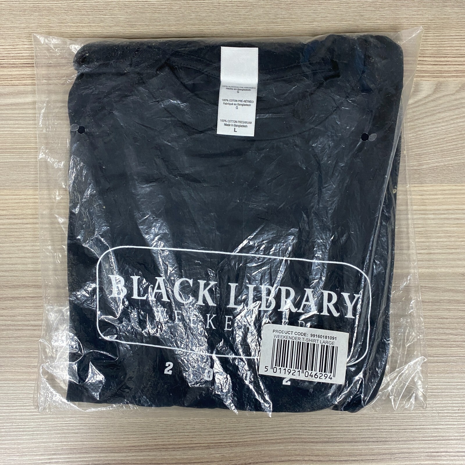 BLACK LIBRARY WEEKENDER T-SHIRT GAMES WORKSHOP WARHAMMER 40K SEALED LARGE L 2012