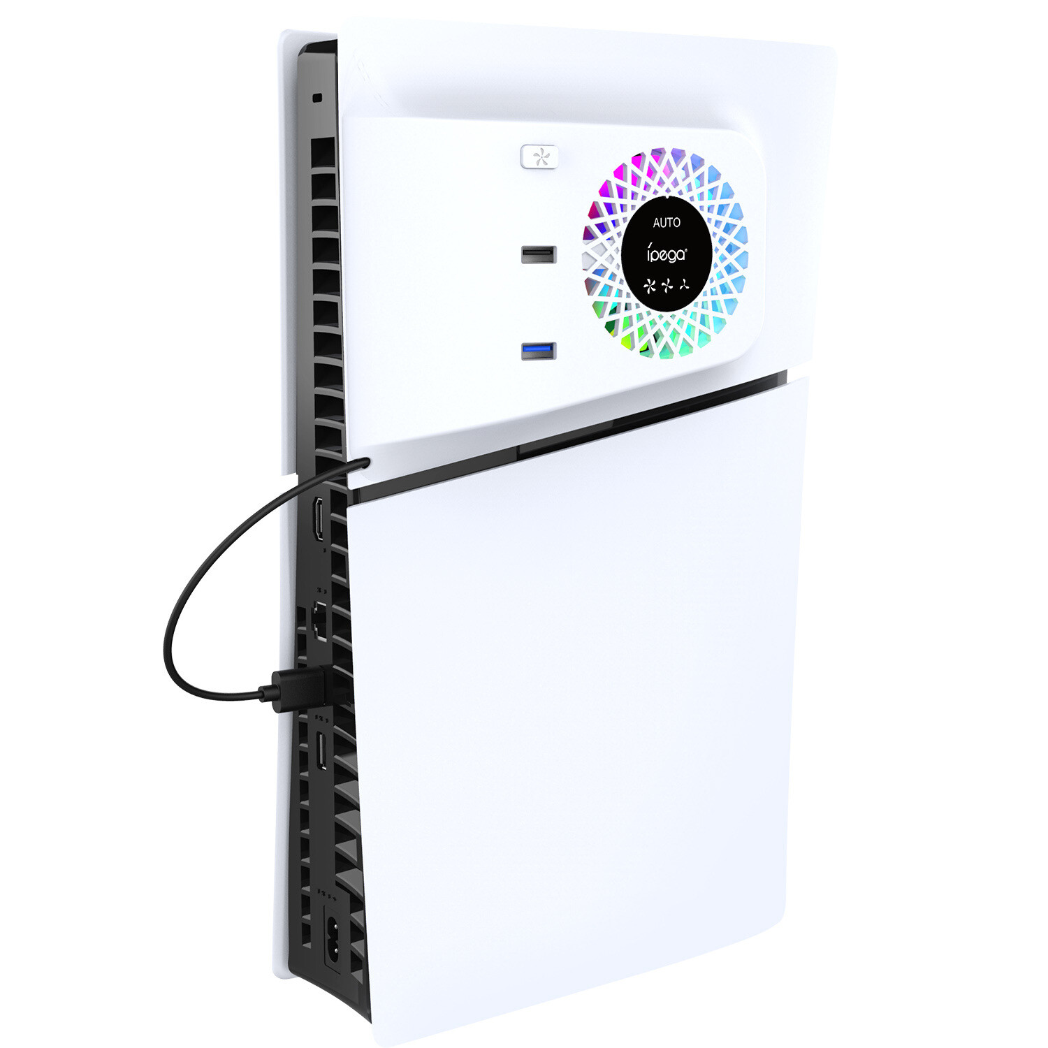 For PS5slim Game Console Side Intelligent Temperature Controlled Cooling Cooler