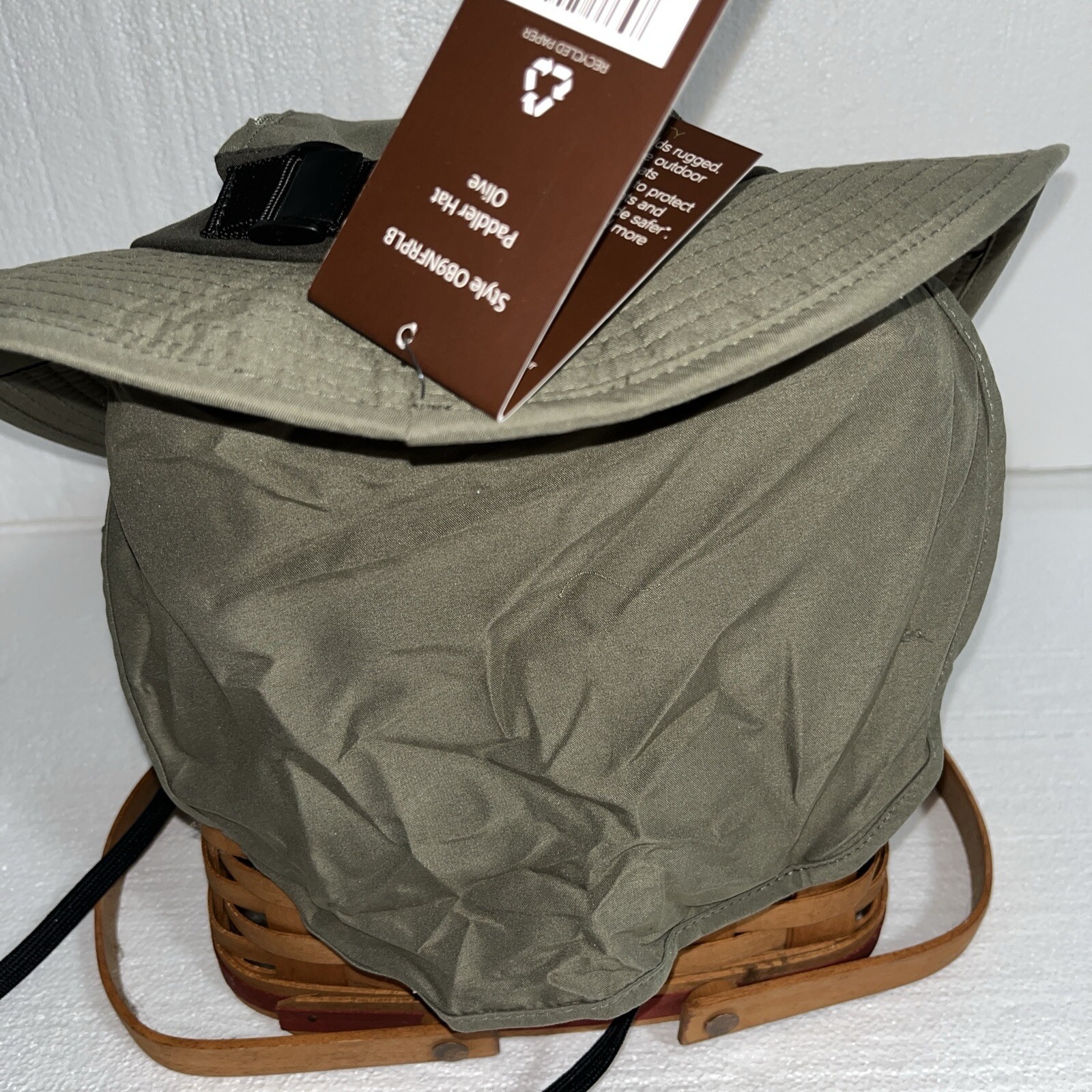 FA OSFM Free Authority Paddler HAT Floppy Olive Green Neck Flap