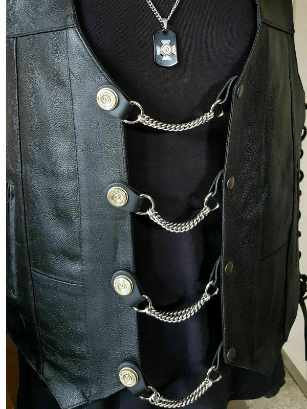 EAGLE HEAD VEST EXTENDER USA MADE harley motorcycle chaps leathers