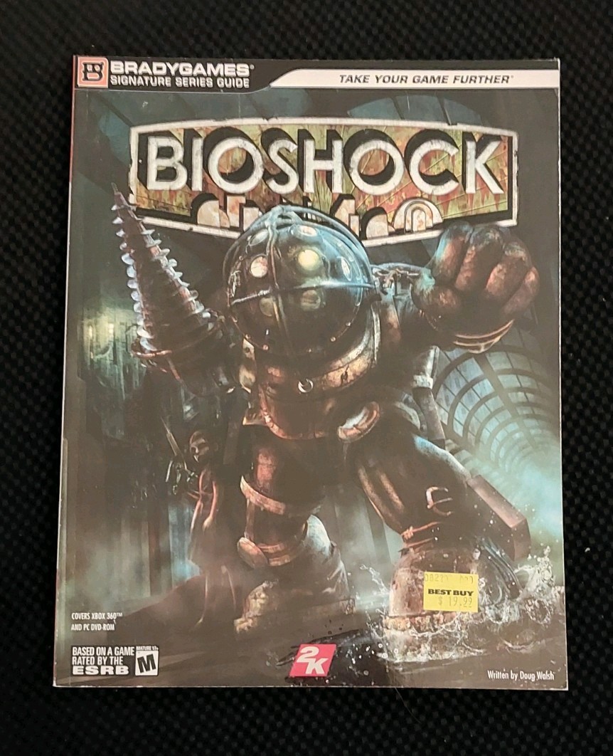 2007 Bio Shock Signature Series Guide W/Poster! Brady Games Xbox 360 and PC