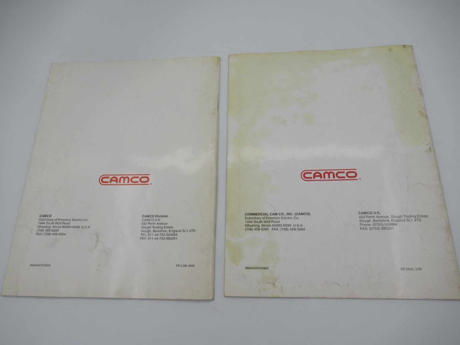 CAMCO Service Manuals RDM Series Index Drives "Look"