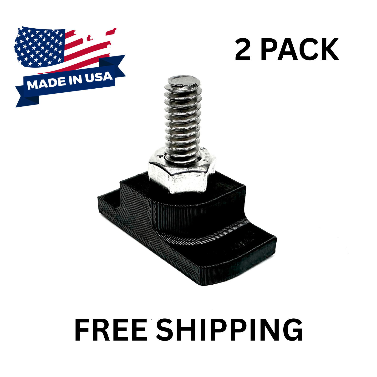 HIGH STRENGTH Drop-in T-Nut For Gladiator Gearwall Geartrack 1/4-20 2 Pack