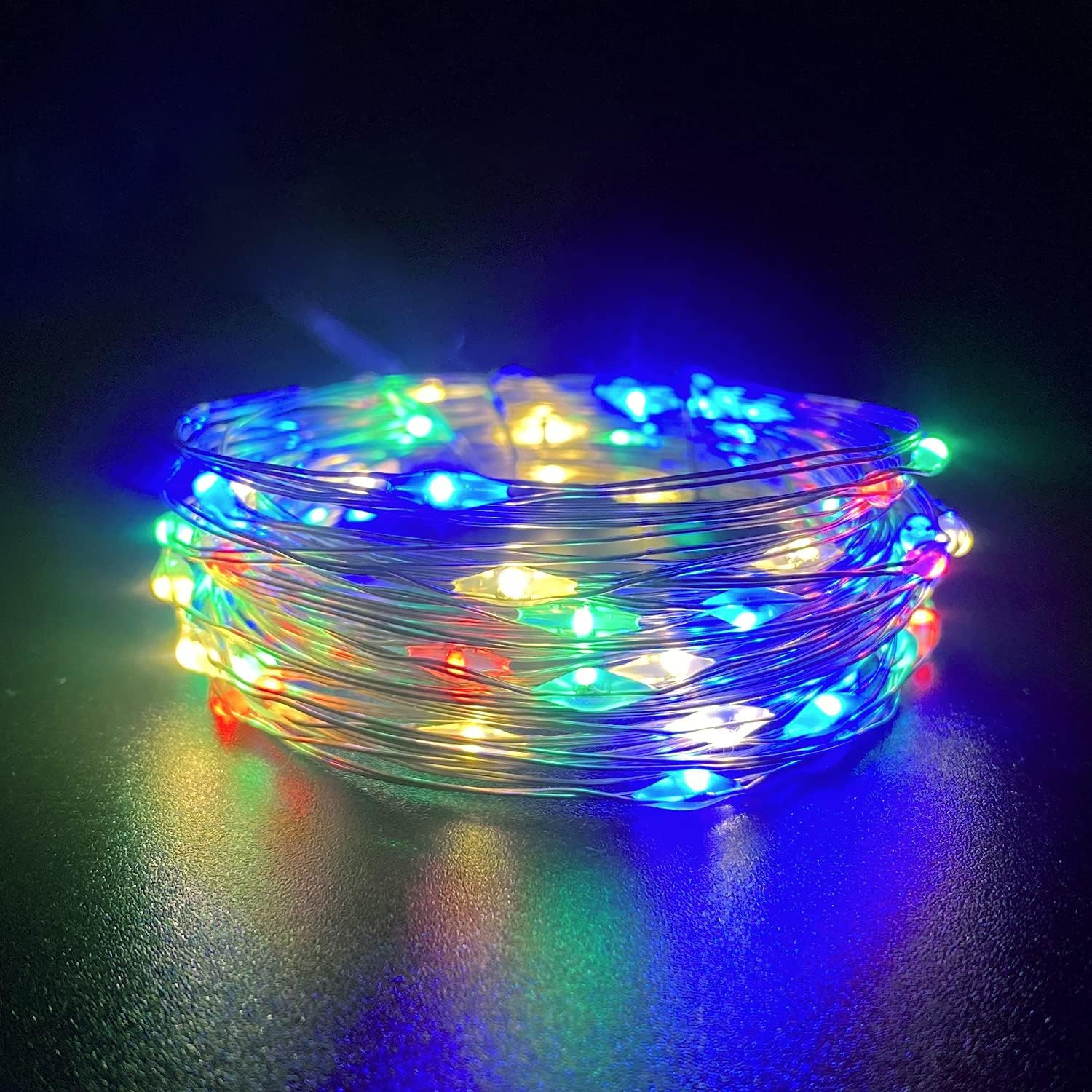 Set Of 2 Battery Operated Mini Led Fairy Lights Dewdrop Lights With Timer 6 Hour