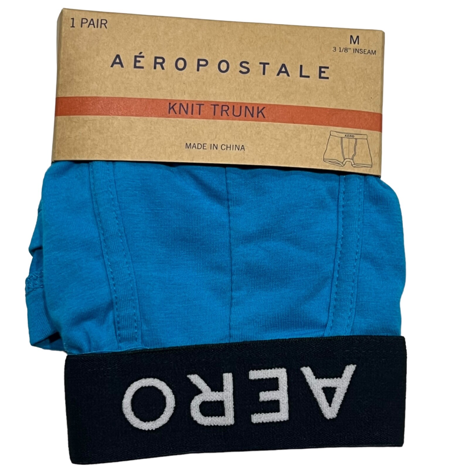 NWT AEROPOSTALE Knit Trunk Underwear Sz S-M-L Blue #A4