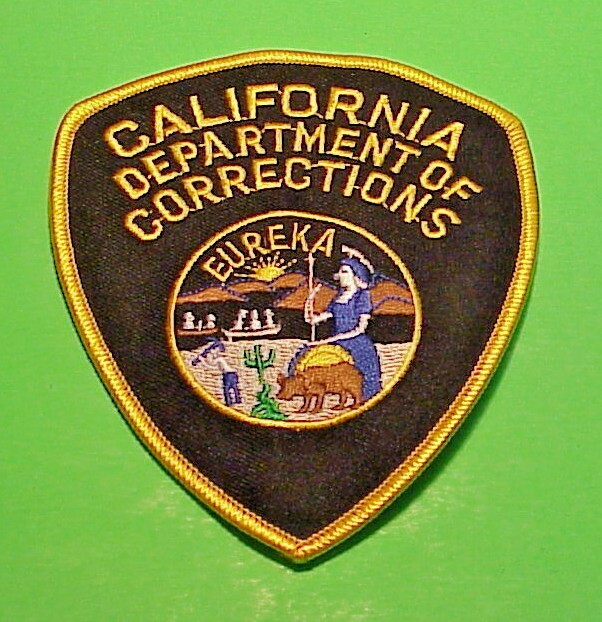 CALIFORNIA  DOC CORRECTIONS  4 1/2"  POLICE PATCH  FREE SHIPPING!!!