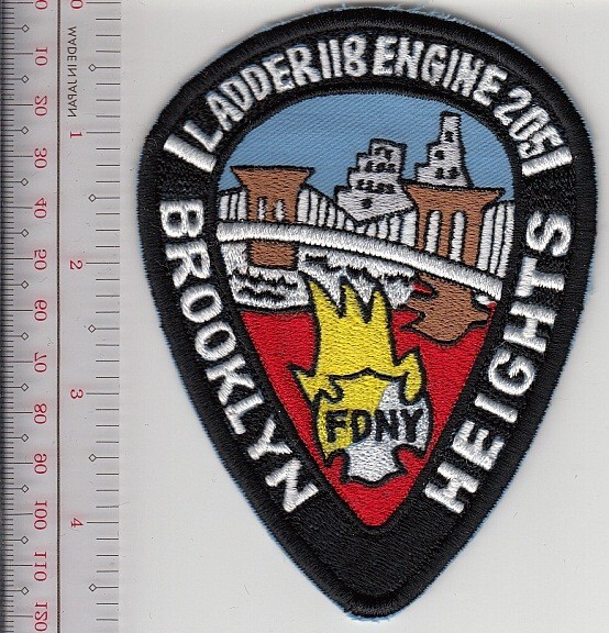 New York City Fire Dept Fire Engine 205 Ladder 118 Brooklyn Heights NO TARIFF