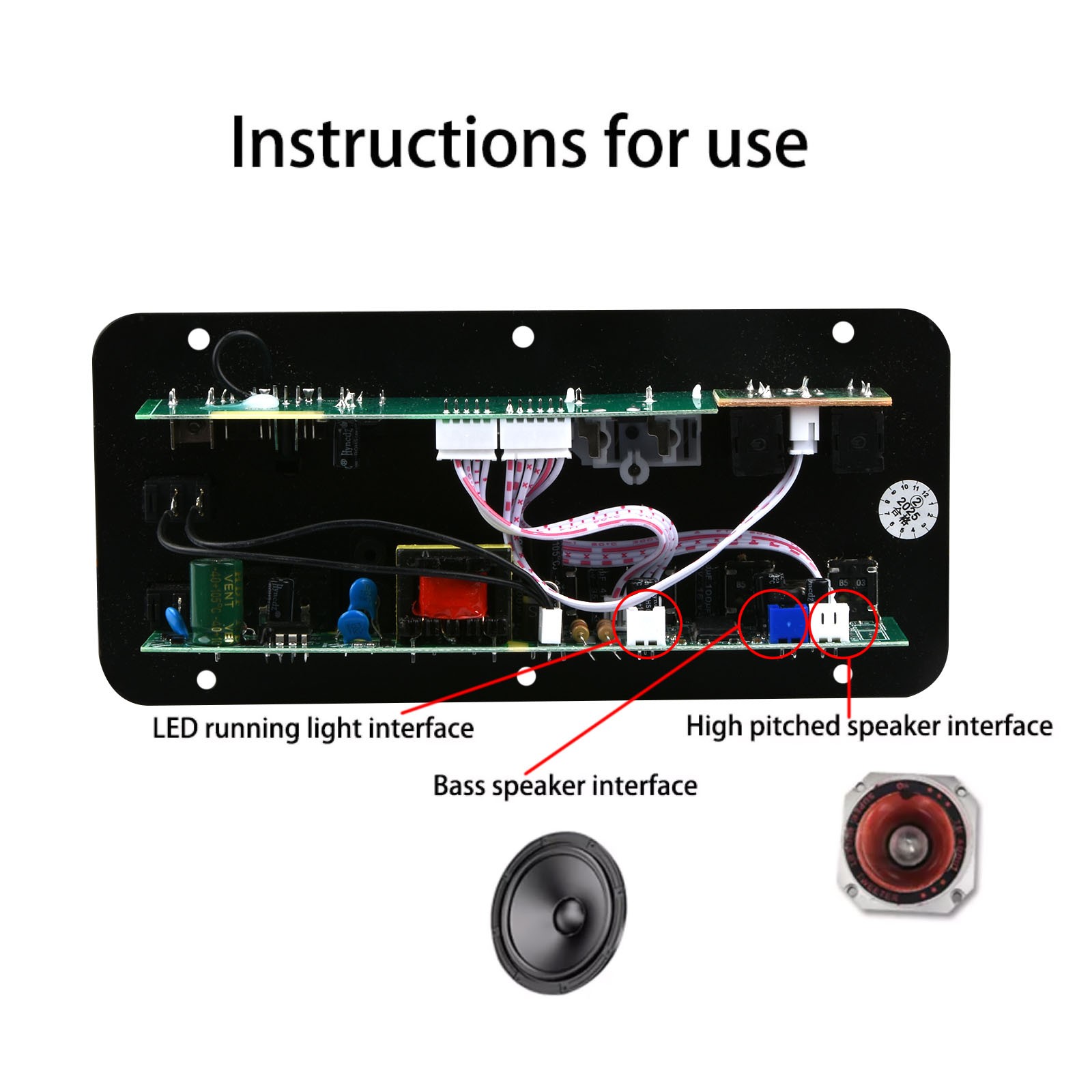 1 Set Multi-function Audio Amplifier Board BT 5.0 200W AC 110V/220V DC 12V/24V