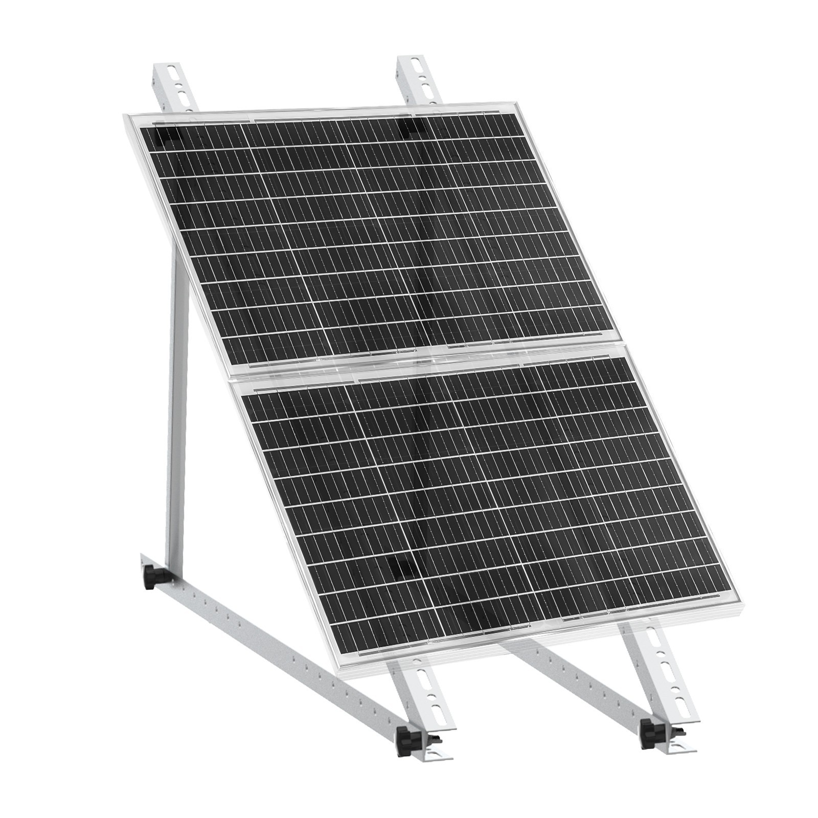 NEW 2 Set 45in 46.5in Solar Panel Mount Brackets Adjustable Tilt Mount Brackets
