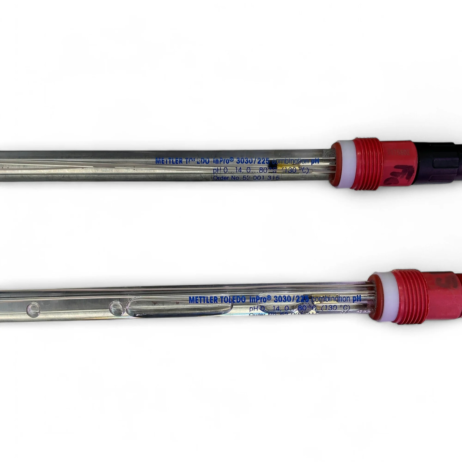 Mettler Toledo InPro 3030/225 Combination pH Sensor Probes 52-001-315 - Lot of 2