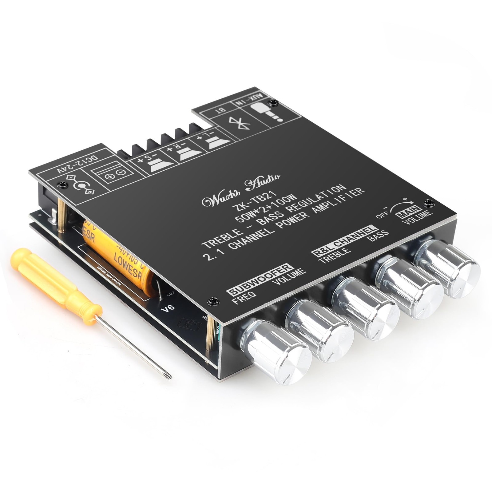 ZKTB21 50W+50W+100W 2.1CH Bluetooth 5.0 Subwoofer Amplifier Board
