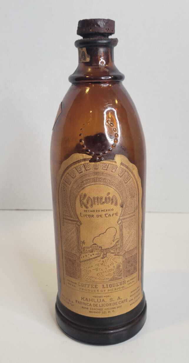 Vintage 1937 Kahlua Bottle Mexico EMPTY