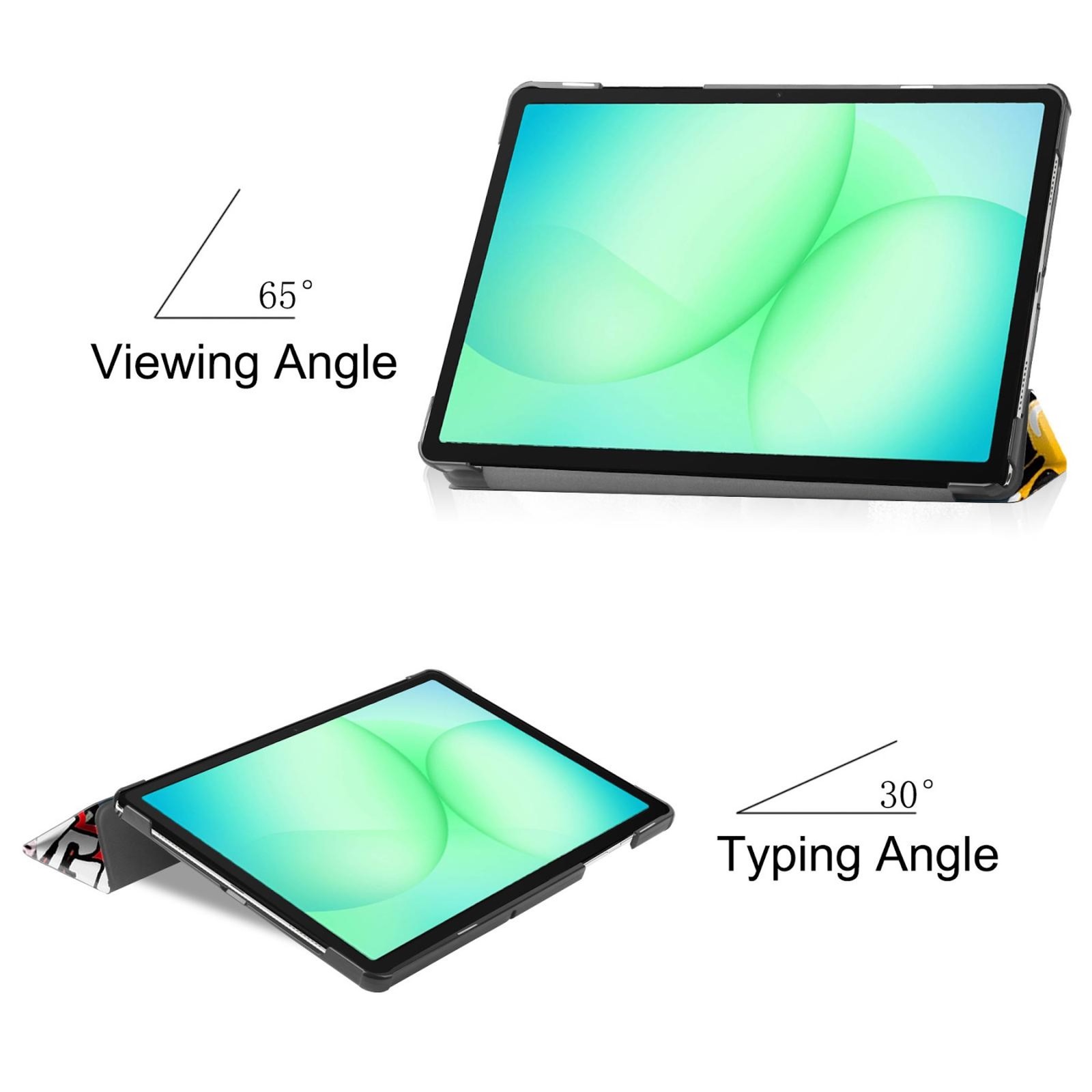 Tablet Case 3folt Wake Up For Samsung Galaxy Tab A11+ Plus / A9+ Plus Cover