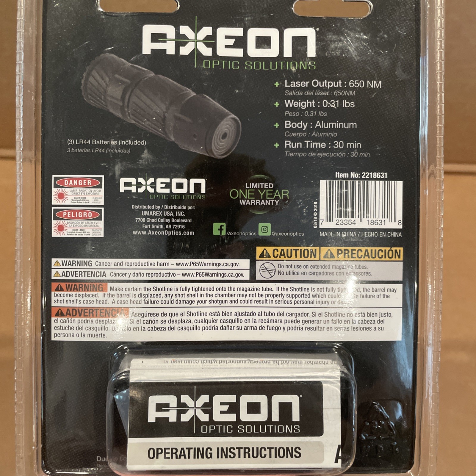 AXEON OPTICS SHOTLINE 650X SHOTGUN LASER SIGHT Mossberg 500 Remington Winchester