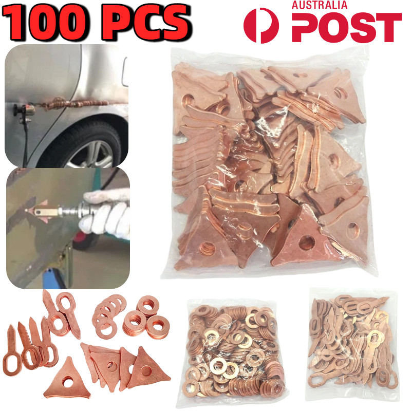 100PCS Dent Puller Rings For Spot Welding Welder Car Body Panel Pulling Washer
