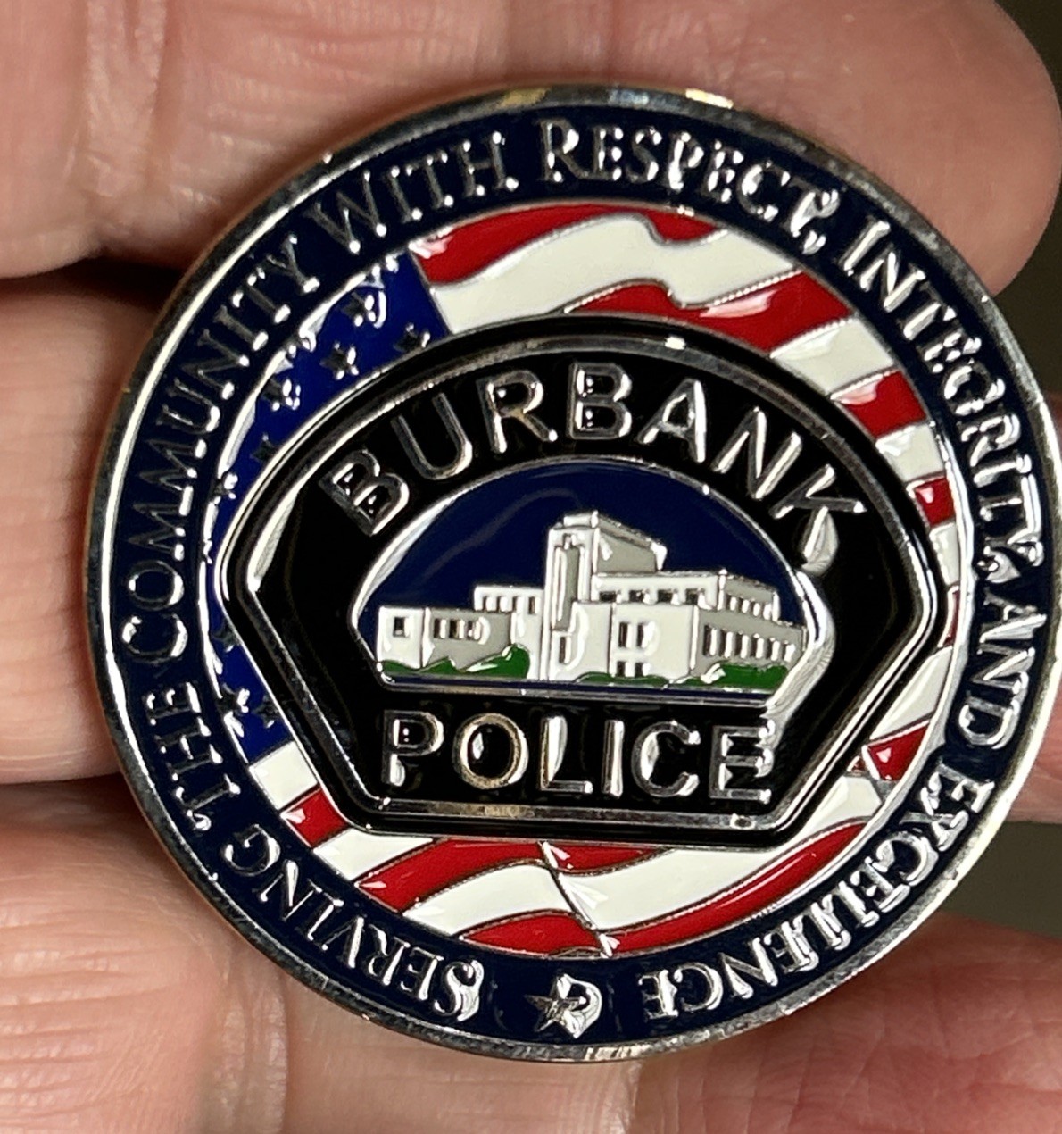 Burbank California Police Department Challenge Coin