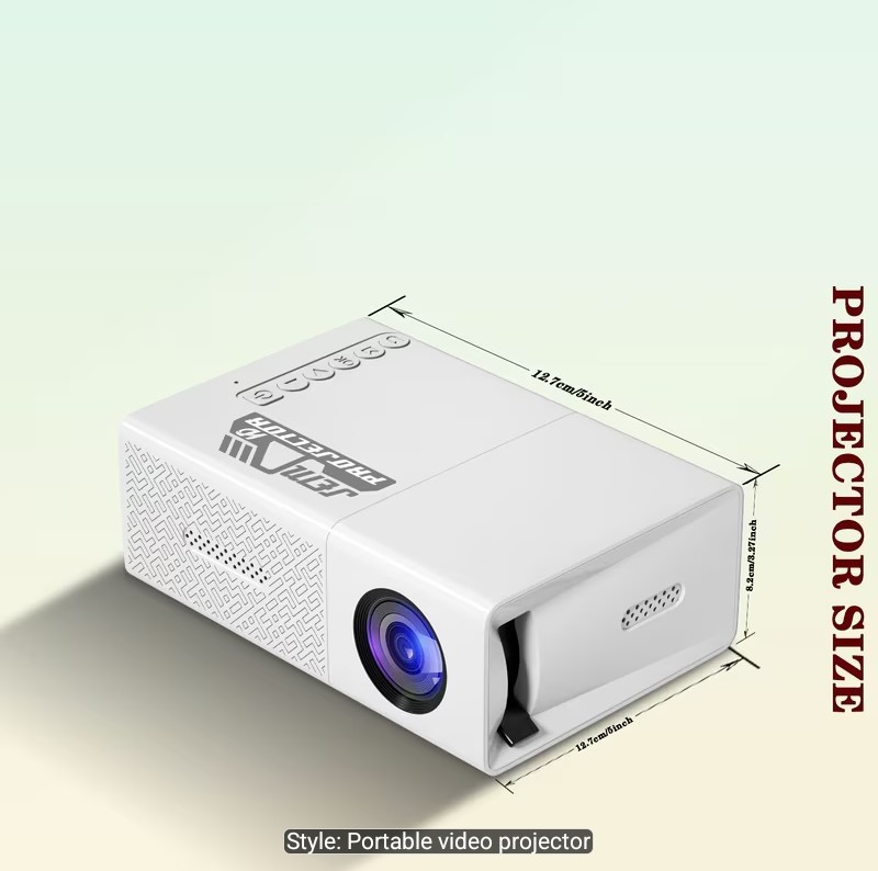 High-definition Mini Projector, "Wired Screen Mirroring For Mobile Phones".