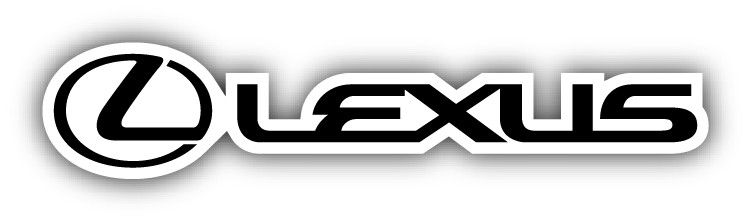 Lexus Logo Auto Wide Car Bumper Sticker Decal - 5'', 6'' and 8''