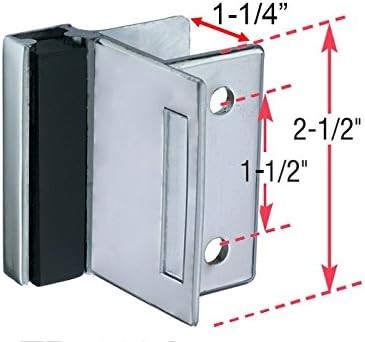 Harris Hardware Strike Keeper Die Cast Chrome Plated Square Edge